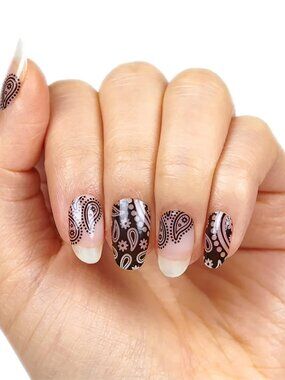Bandana Republic Color Street Nail Polish Strips Retired Paisley Overlay